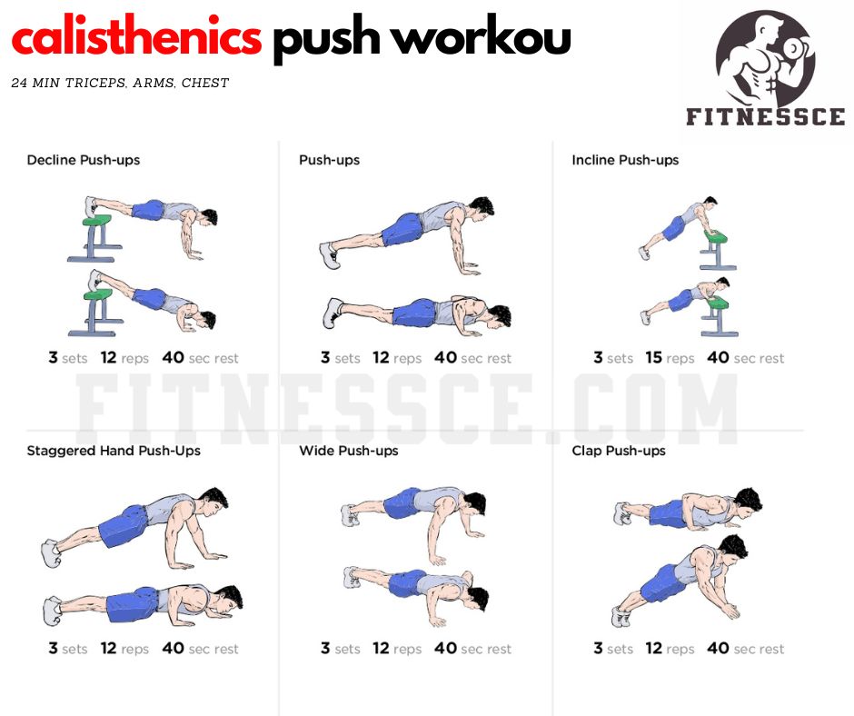 calisthenics push workout